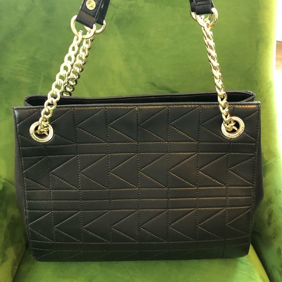 Karl Lagerfeld Bags Karl Lagerfeld Garance Black Leather Shoulder